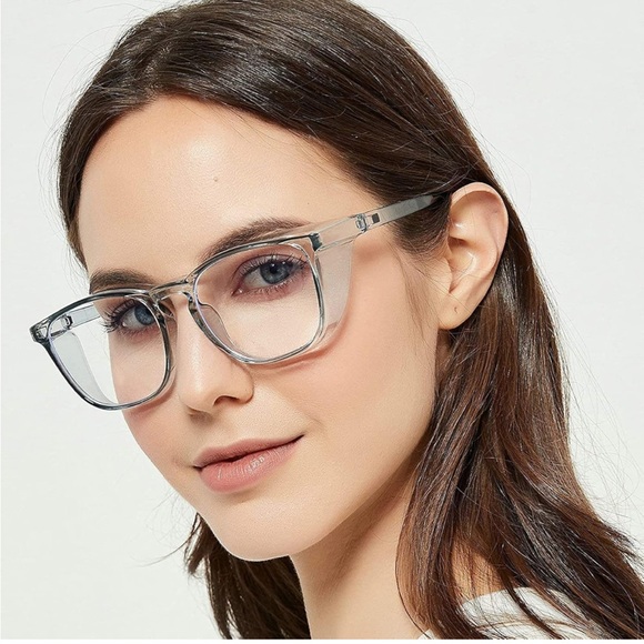 Clear Safety/Blue Light Blocking Glasses,Anti Fog, side protection for Women/Men - Picture 11 of 11